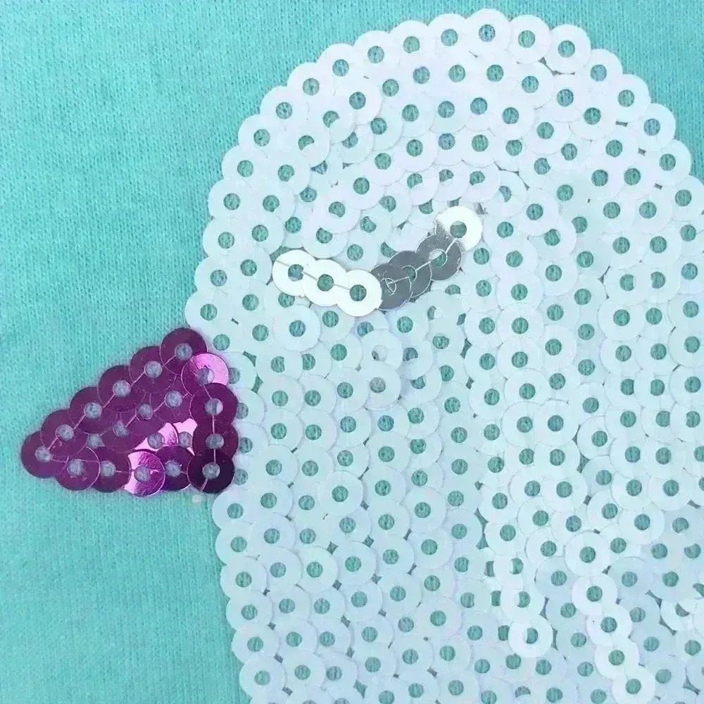 🦋COLETTE LILLY Girls Dove Sequin Short Sleeve Tee - Picture 4 of 8